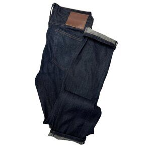 Unbranded Brand Mens UB122 Skinny 11oz Stretch Selvedge Denim Blue Jeans 31X31